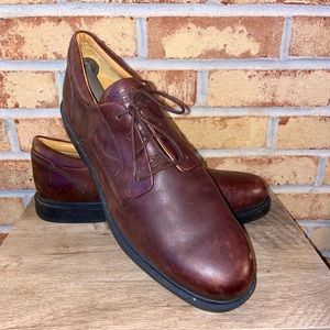 Timberland 90081 Brown Leather Waterproof Lace Up Oxfords Shoes Men's Size 13 M